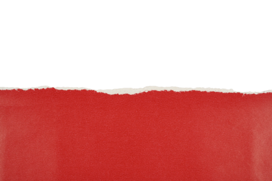 Papel rasgado de color rojo