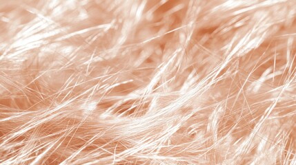 Peachy pink background with light brown fibers