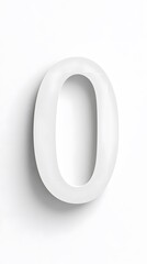 Obraz premium 60. A simple white background with the number 60 in a clean, sharp font