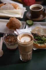 breakfast with coffee