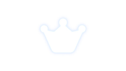 Web awesome icon white  color glowing neon on black background