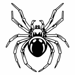 spider on a white background