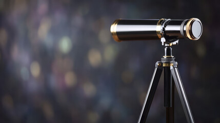 sleek telescope on tripod, perfect for stargazing and exploration. Its minimalist design and elegant finish enhance any setting