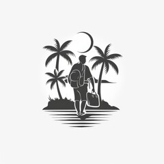 Travel Icon, Simple Logo Minimalism