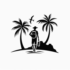 Travel Icon, Simple Logo Minimalism