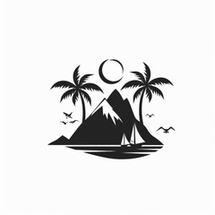 Travel Icon, Simple Logo Minimalism