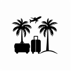 Obraz premium Travel Icon, Simple Logo Minimalism