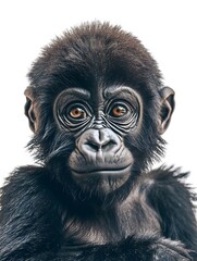 Obraz premium gorilla_baby_on_white_background