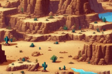 Colorful retro old vintage 2d pixel art game texture background illustration design, history and symbol theme concept.  
