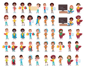 Cartoon childrens large set