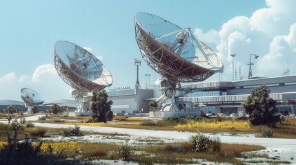 Rf Antenna Radar Locator Used In Applications Like air traffic control