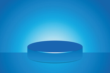 Blue Podium Mockup