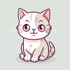 Obraz premium Adorable cat lifestyle background image