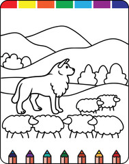 Charming Farm Animals Printable Coloring Pages, Farm Life Coloring Pages for Creative Kids, Friendly Farmyard Animals Fun Coloring Sheets, Simple and Cute Farm Animals Coloring Pages