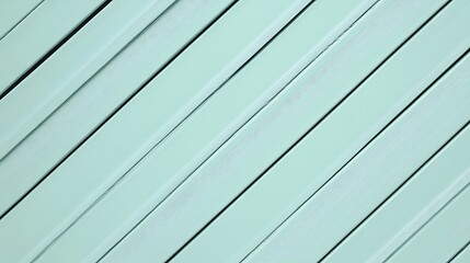 Diagonally Arranged Light Green Wooden Planks