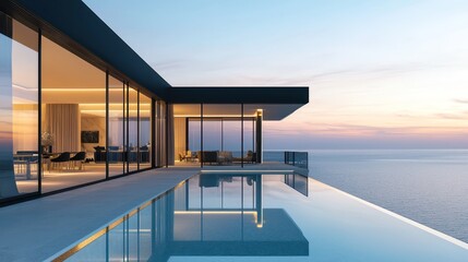 Set against the dynamic backdrop of the ocean at sunset