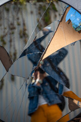 Broken mirror
