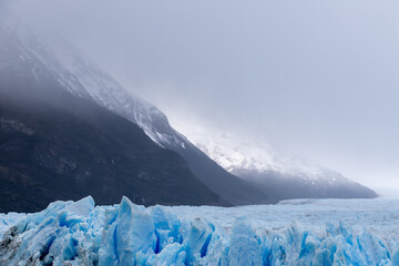 snow covered mountains