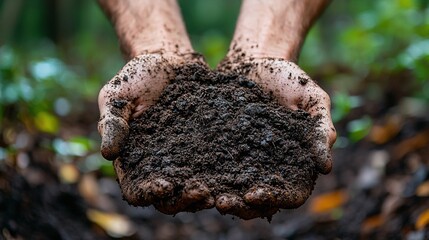 contamination concept. Soil contaminated with bacteria image