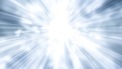 Abstract Light Rays Converging Towards Bright Center
