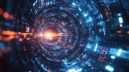 Obraz premium Future Technology Digital Abstract Background