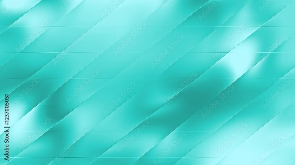 Poster soft turquoise diagonal gradient stripes - abstract animated background