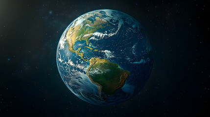 Obraz premium Earth, space, planet, view, clouds, continents, atmosphere, background, education, science