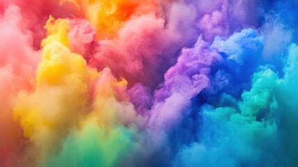 Fototapeta premium Colorful Holi Powder Abstract Background