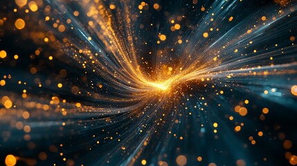 Fototapeta premium Sparks in dynamic motion composition background
