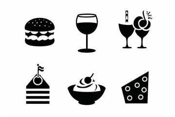 Food Icon, Simple Logo Minimalism