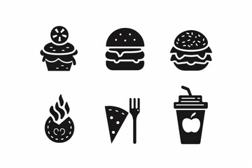 Food Icon, Simple Logo Minimalism