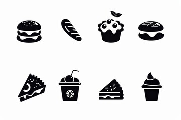 Food Icon, Simple Logo Minimalism