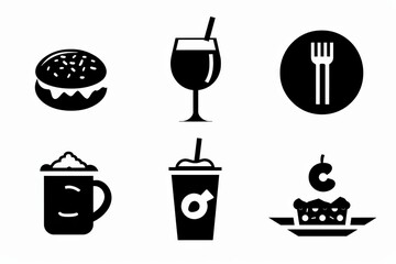 Food Icon, Simple Logo Minimalism