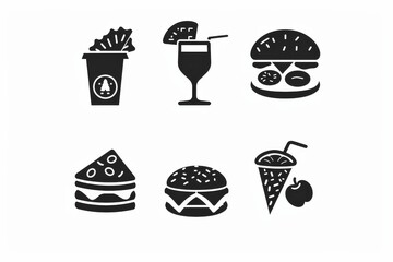 Food Icon, Simple Logo Minimalism