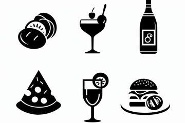Food Icon, Simple Logo Minimalism