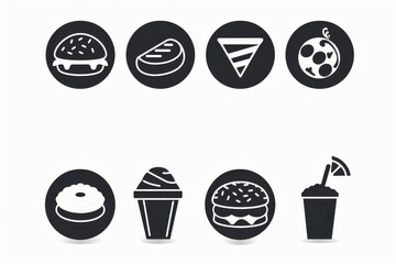 Food Icon, Simple Logo Minimalism