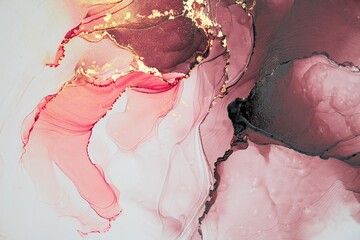 Original artwork photo of marble ink abstract art. High resolution photograph from exemplary original painting. Abstract painting was painted on HQ paper texture to create smooth marbling pattern.