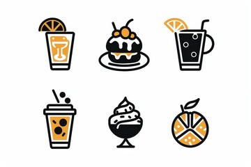 Food Icon, Simple Logo Minimalism