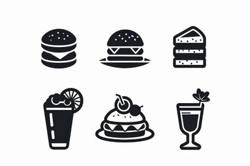 Food Icon, Simple Logo Minimalism