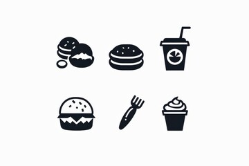 Food Icon, Simple Logo Minimalism