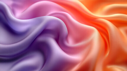 Obraz premium Fabric waves in vibrant colors showcasing texture and light