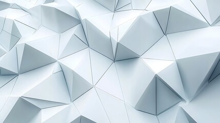 Obraz premium Abstract White Geometric Triangular Pattern Design