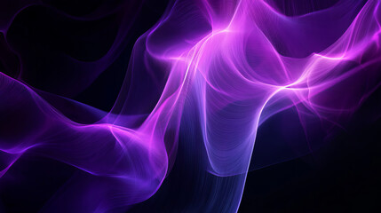 Fototapeta premium violet lines abstract illustration background texture black background