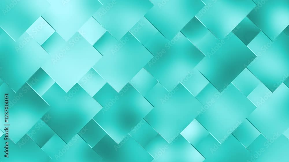 Poster teal geometric diamond pattern - embossed gradient animation background