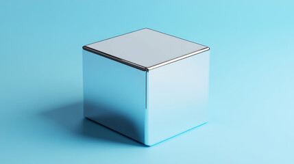 Background of metal container steel blue and white coloured 3d render illustration