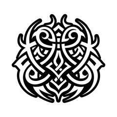 Naklejka premium Witchcraft tattoo icon in solid style