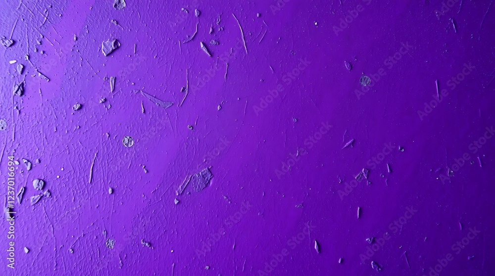 Aufkleber Textured purple surface with scattered debris creating an artistic pattern
