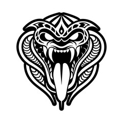 Snake symbol icon in solid style