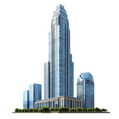 Fototapeta premium tall building isolated on transparent background