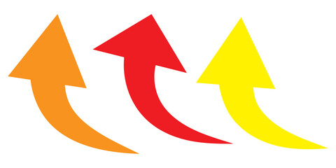  arrow icon on transparent background. Flat style arrow icon for your website, design, logo, app, UI., curved arrow sign.